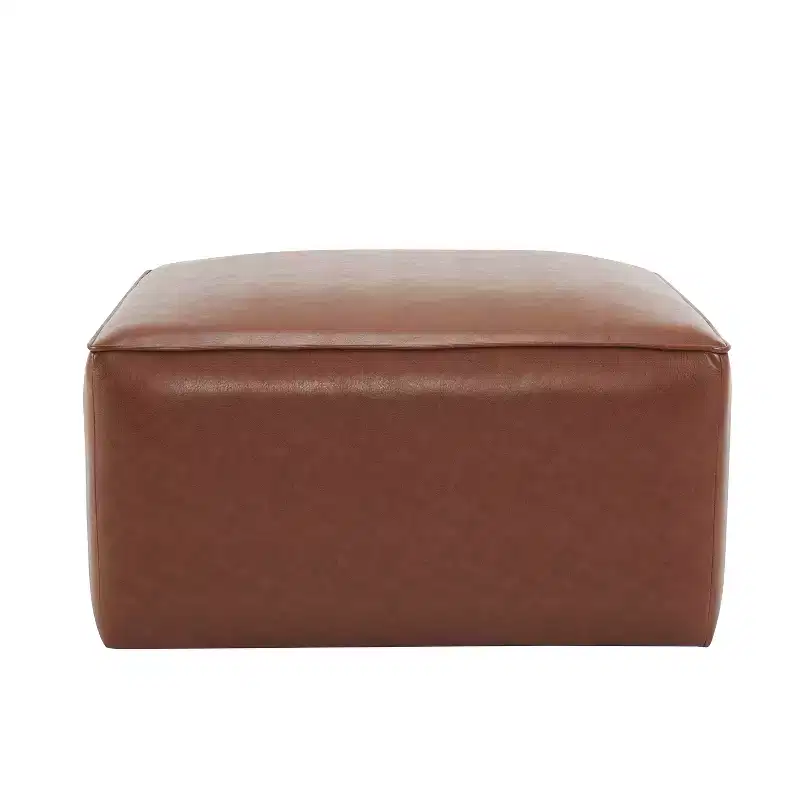 Modern Indoor Faux Leather Versatile Ottoman