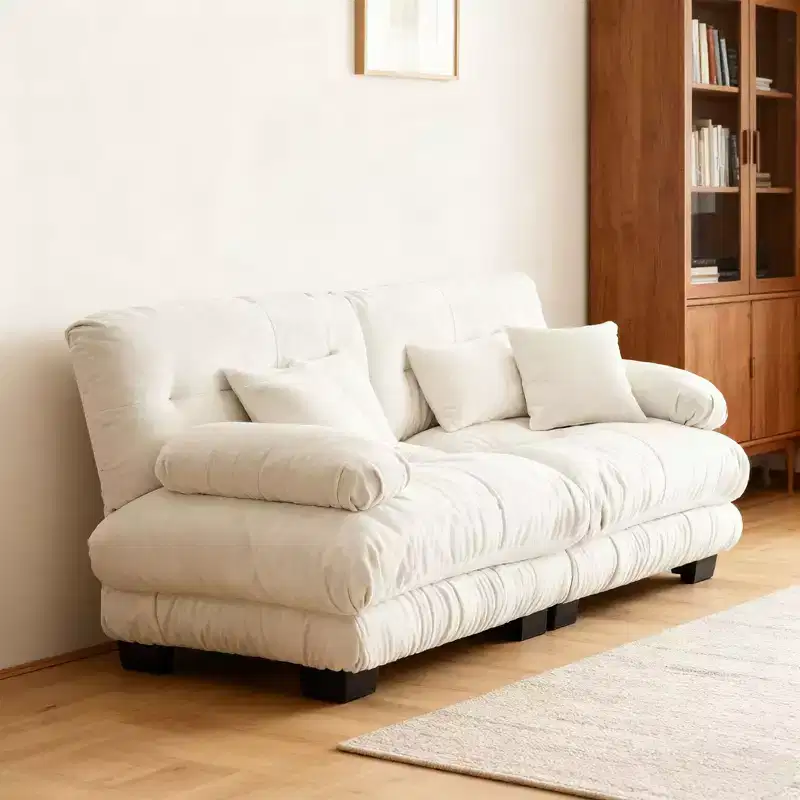 Modern Cloud Sofa with Plush Cushions and Soft Upholstery