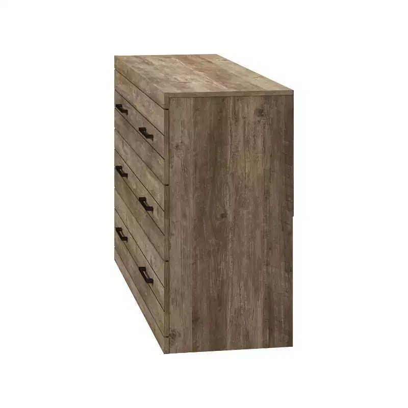 Galano Hamsper 6 Drawer Dresser (Interlock) - Knotty Oak