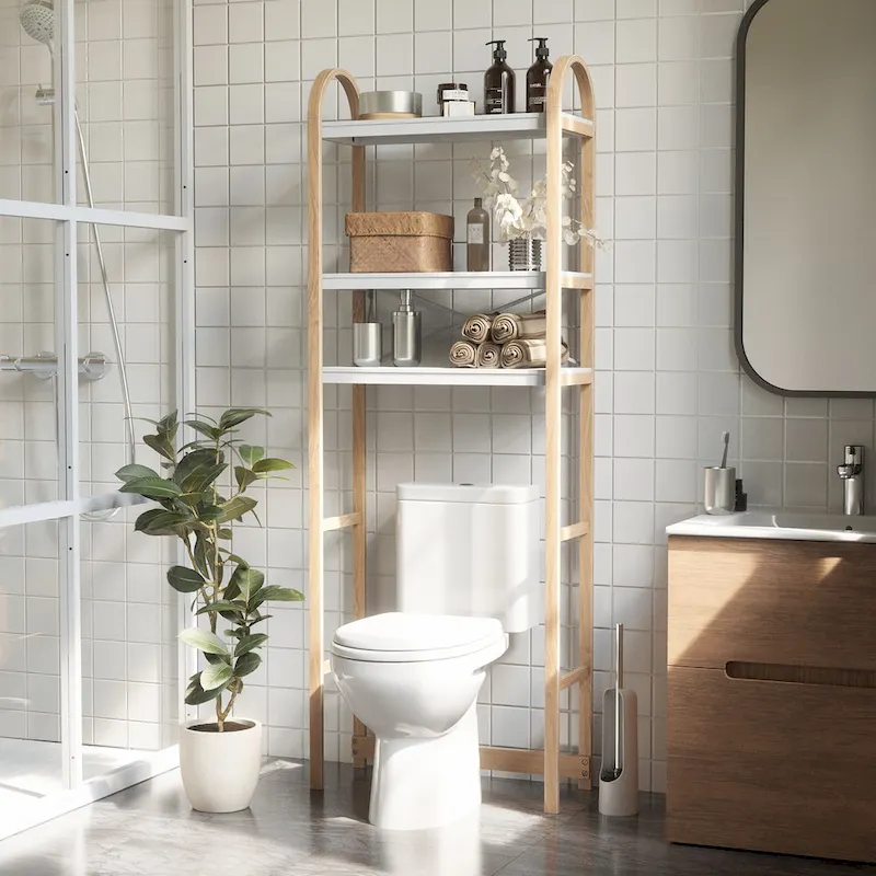 Umbra 1016856 Bellwood 24 Composite and Wood Bathroom Shelf