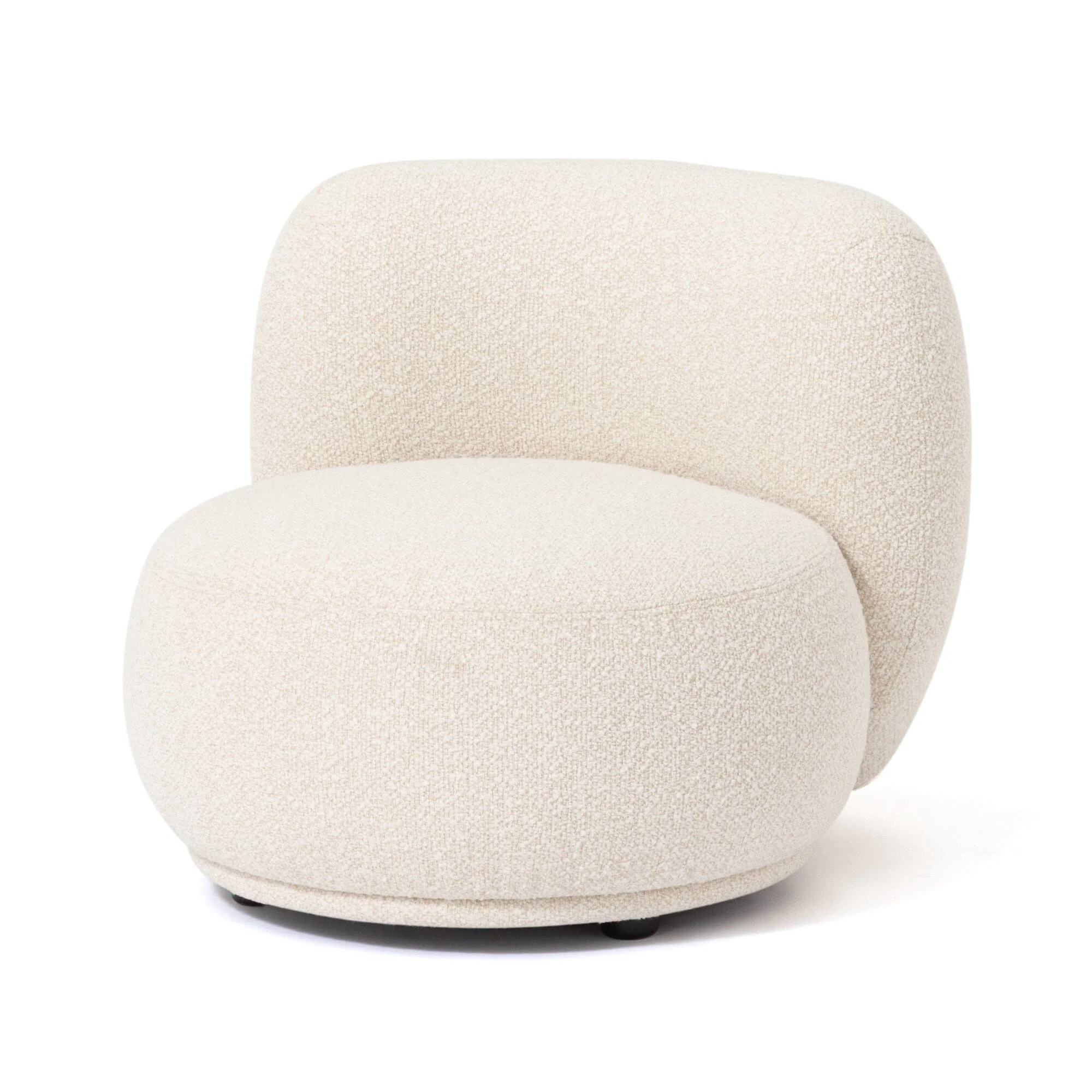 White Single Seat Accent Sofa Chair