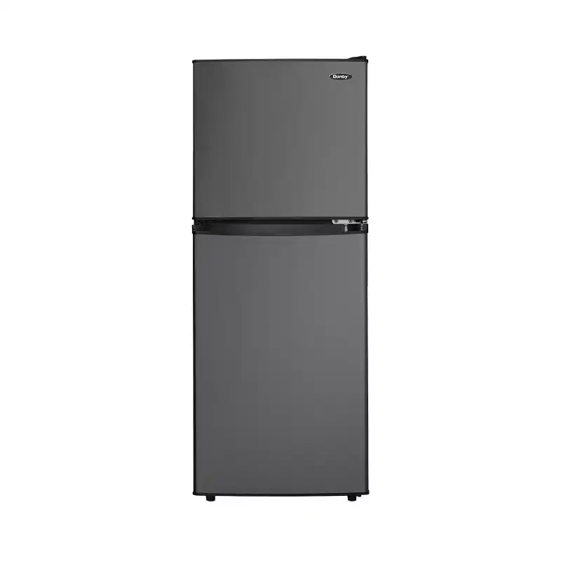 Danby 4.7 cu. ft. 2-door Compact Fridge in Black Stainless Steel Look DCR047A1BBSL