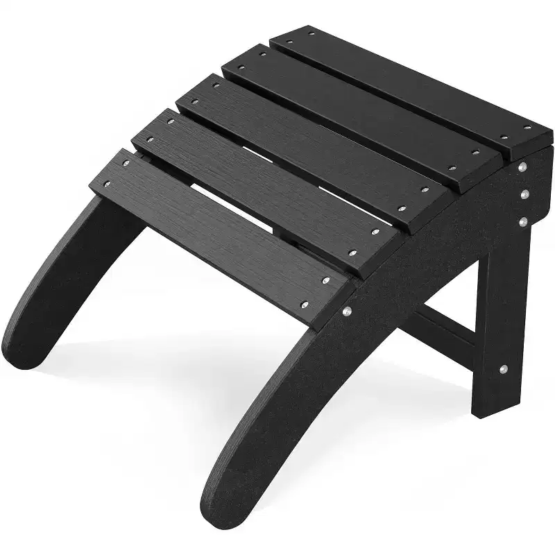 COZONY Portable Adirondack Ottoman Foot Rest, 1/2/4 pack HDPE Weather-Resistant Outdoor Footstool for Adirondack Chair, Patio, Porch, Pool & Backyard