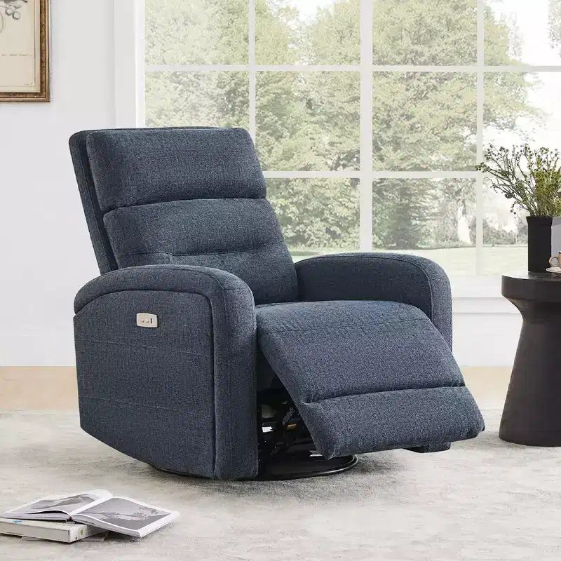 Spruce & Spring Power Glider Swivel Rocker Recliner Chair Nursery Recliner