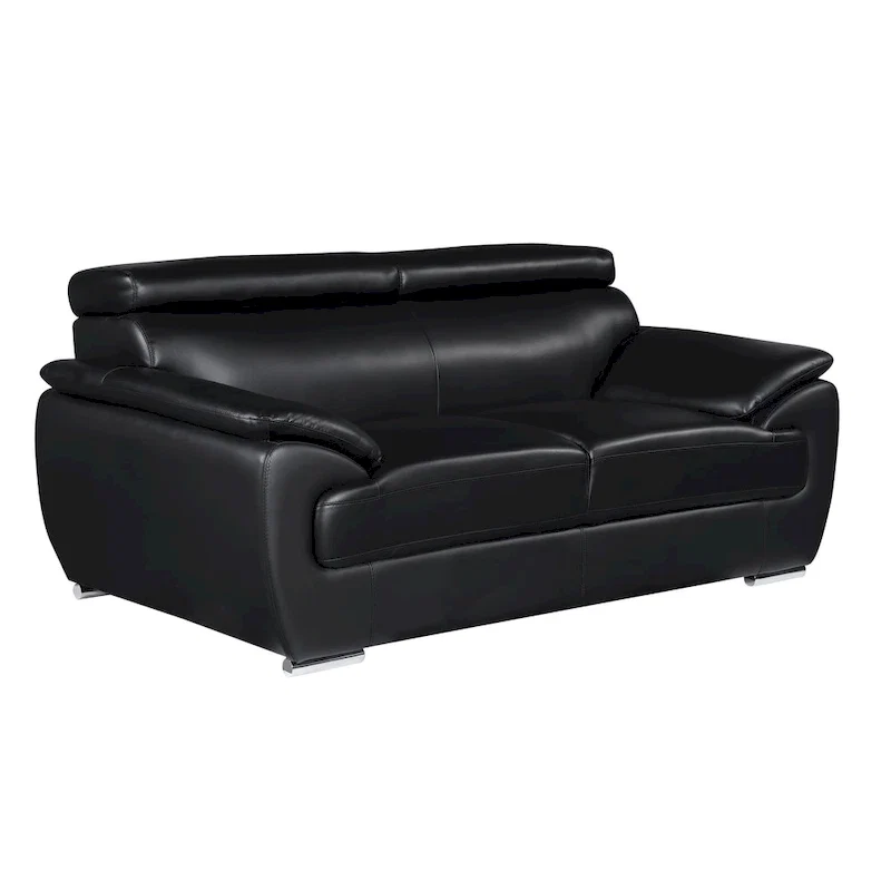 2-Seat Upholstered Loveseat with Foam Cushioning