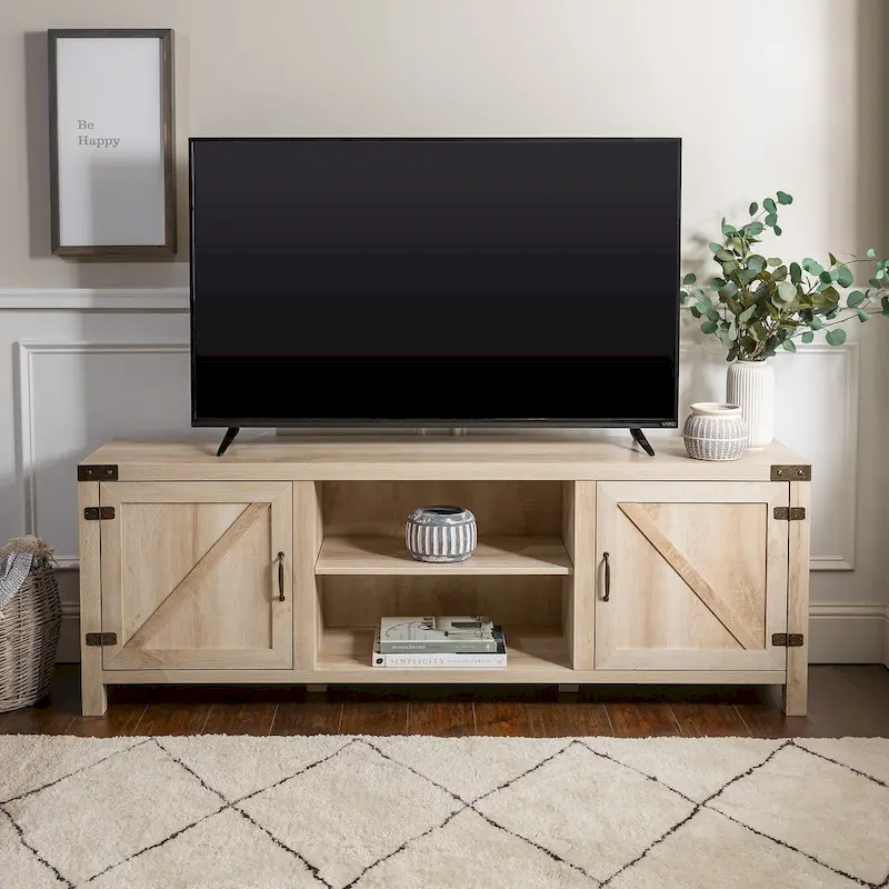 Middlebrook Firebranch 70-inch Barn Door TV Stand