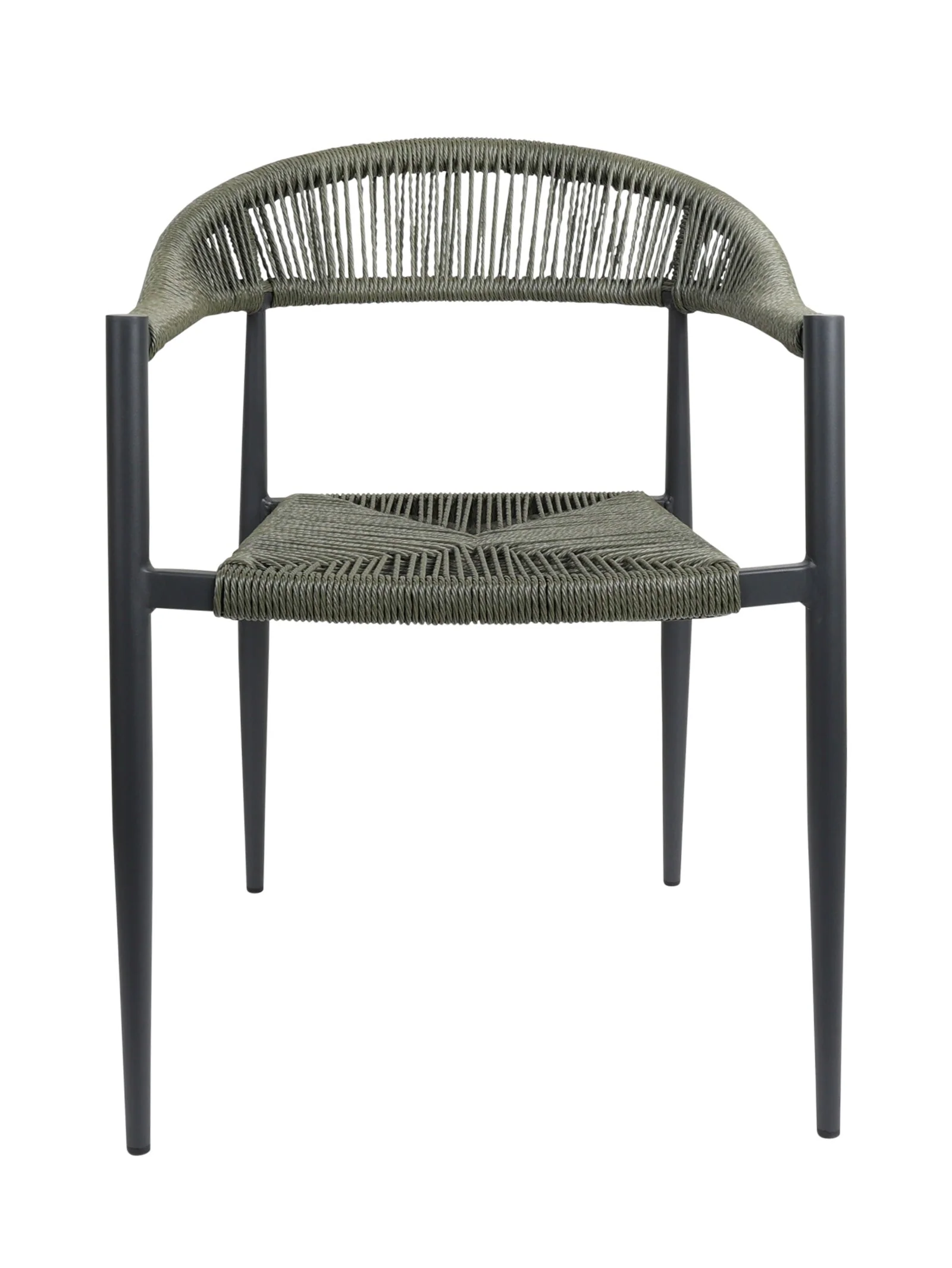 Aluminium Chair with Curved Back for Patio