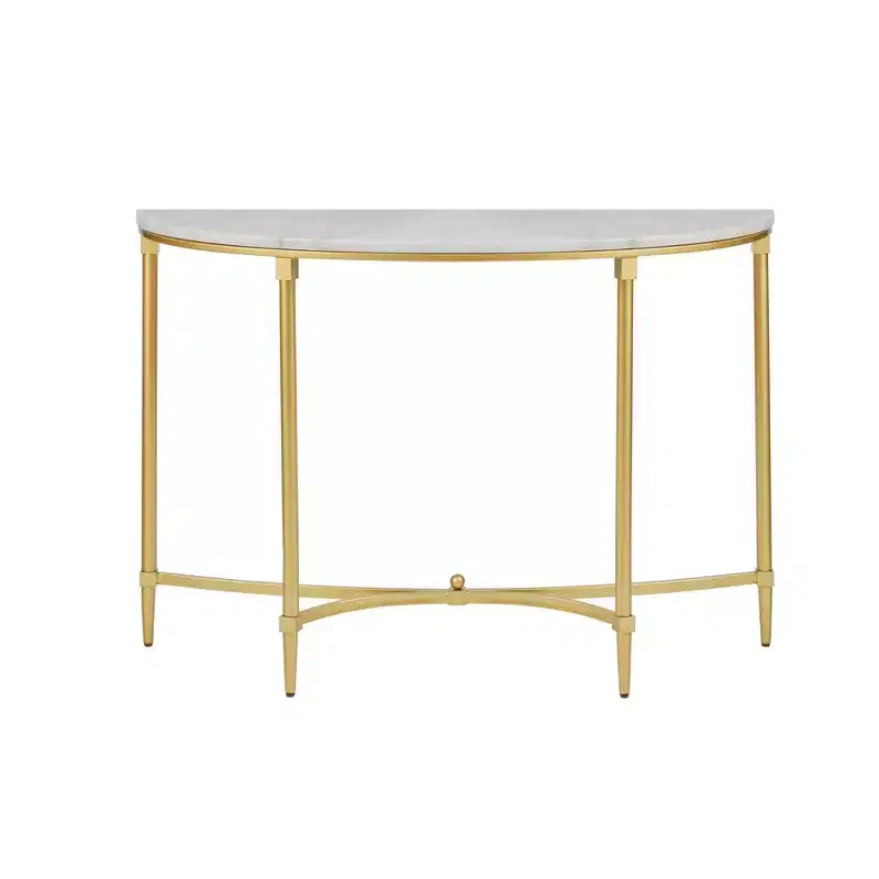 Bordeaux Console Table White/Gold