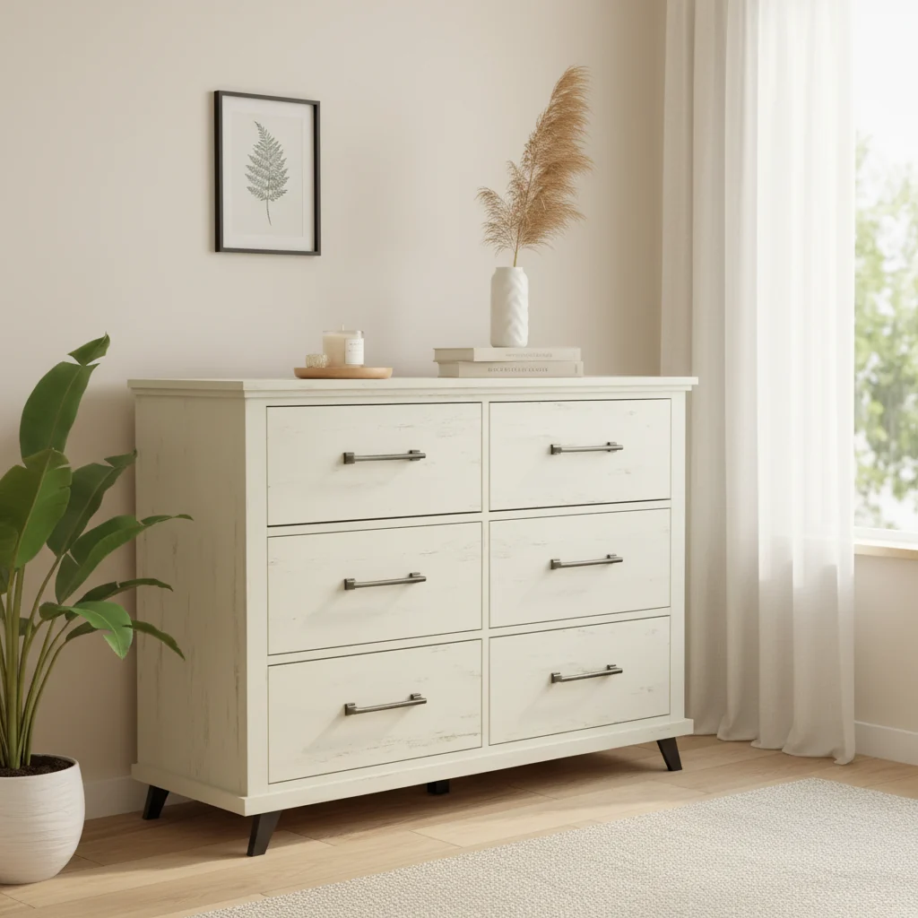 Spacious and Stylish 52 Extra-Wide 6-Drawer Dresser