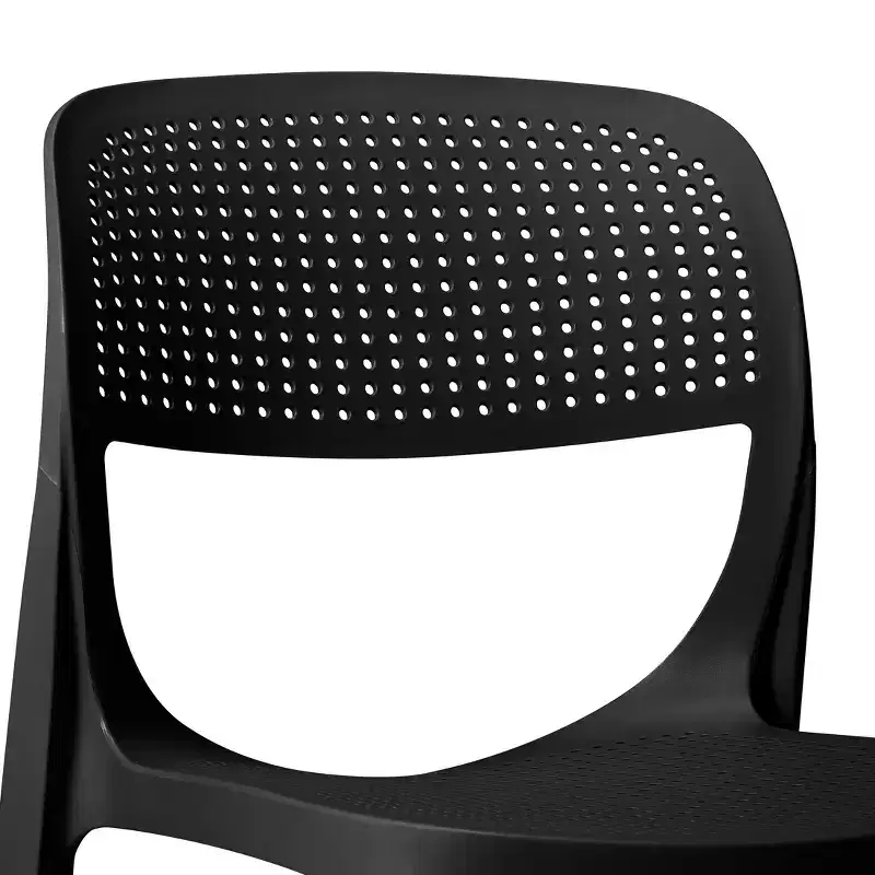 WestinTrends Playa Modern Stackable Plastic Resin Patio Dining Side Chair (Set of 2)
