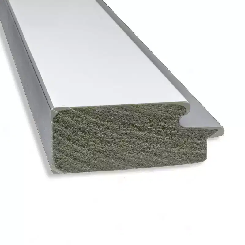44 x 33 Non-Beveled Eva Bathroom Wall Mirror White - Amanti Art: Modern Rectangle, Polystyrene Frame