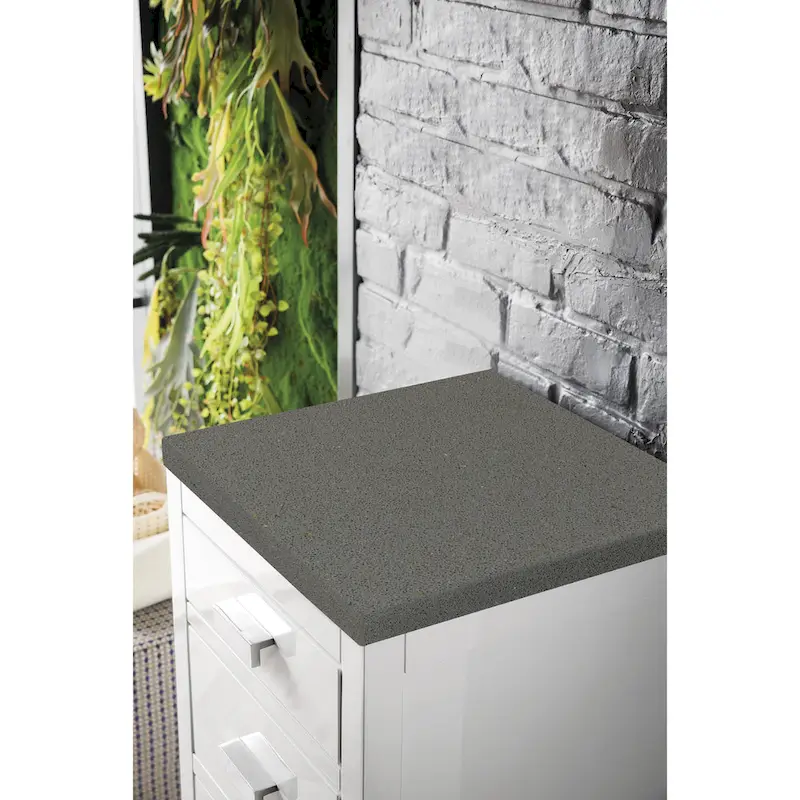 James Martin Vanities Addison 15 Base Cabinet w/ Drawers, Glossy White