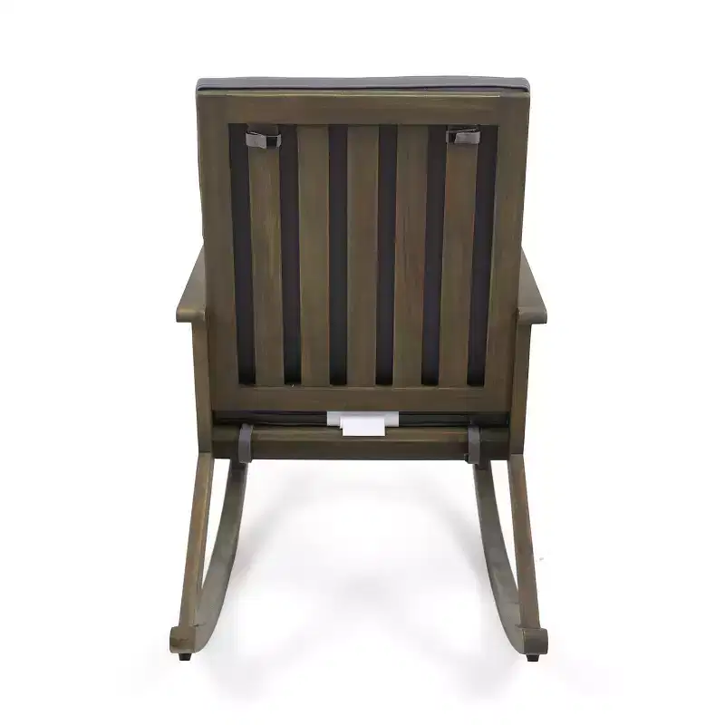 GDFStudio Sally Acacia Wood Rocking Chairs with Water Resistant Cushions(Set of 2)