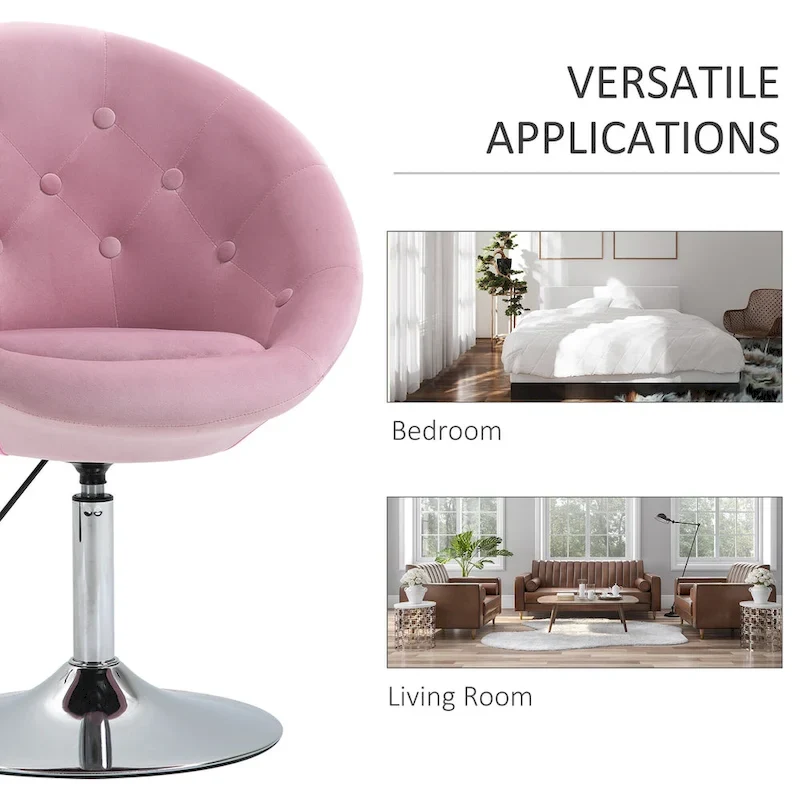 Pink Modern 26 Swivel Accent Chair