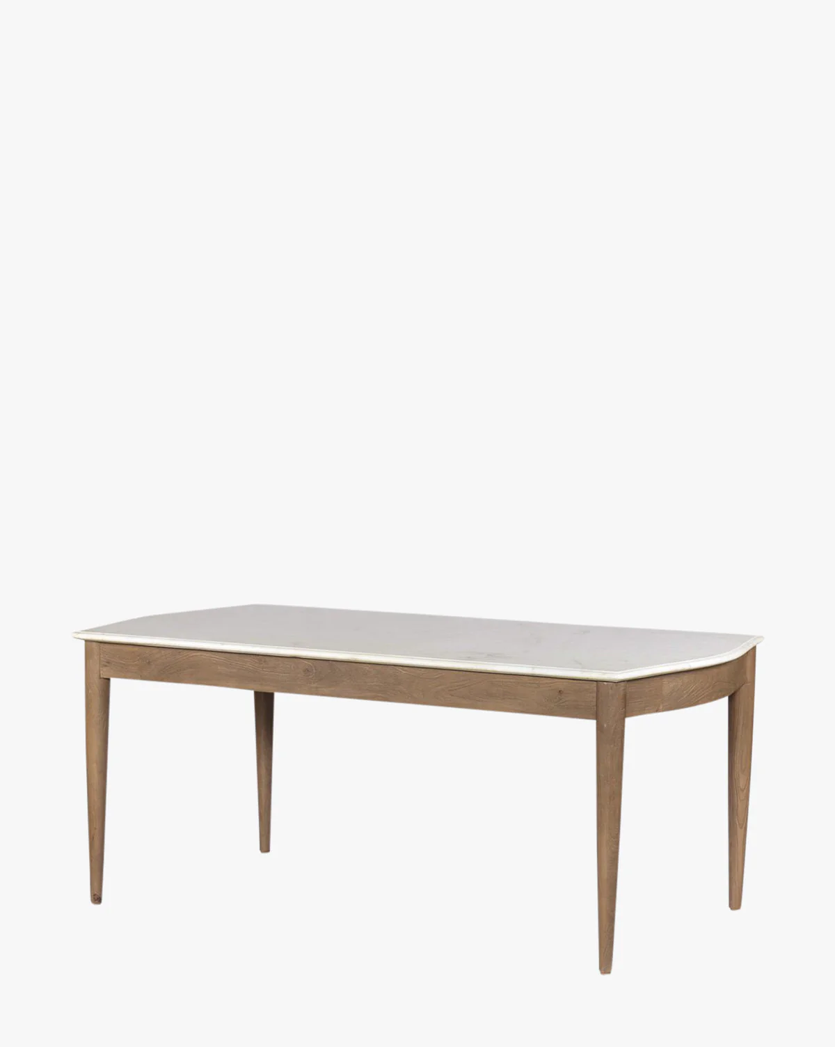 Glam Marble & Mango Wood Dining Table with Warm Amber Base for Dining Room