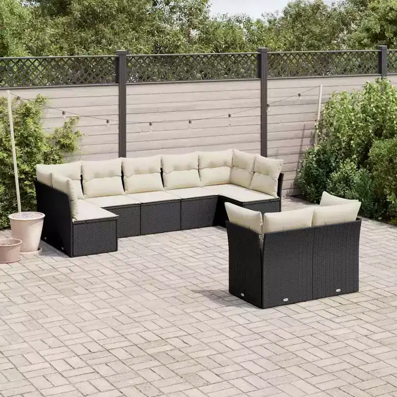 vidaXL Modular Garden Sofa Set with Cushions