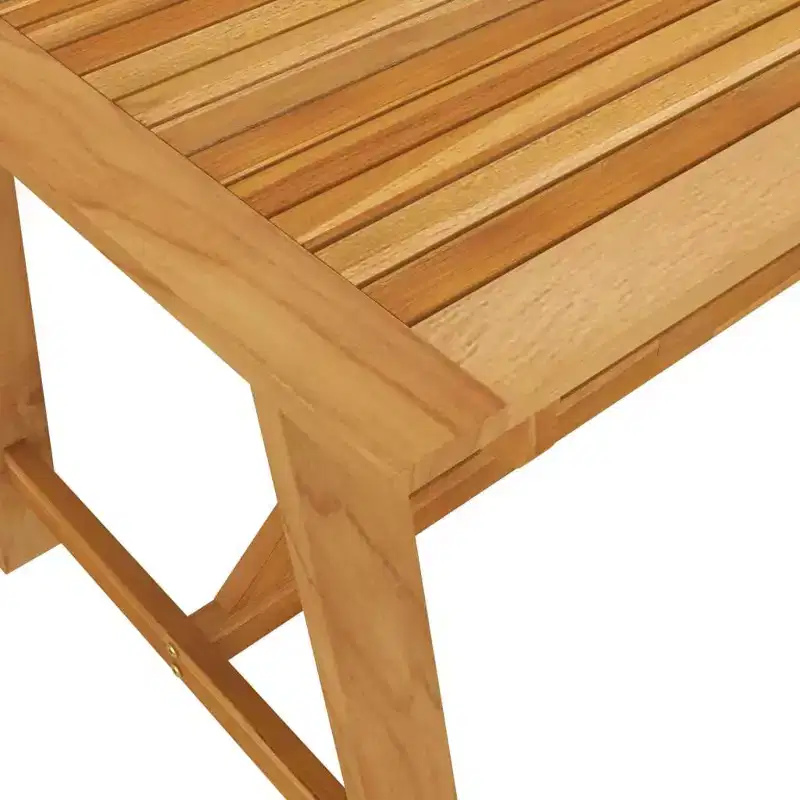 vidaXL Dining Set Solid Acacia wood 5 Piece Set Ergonomic