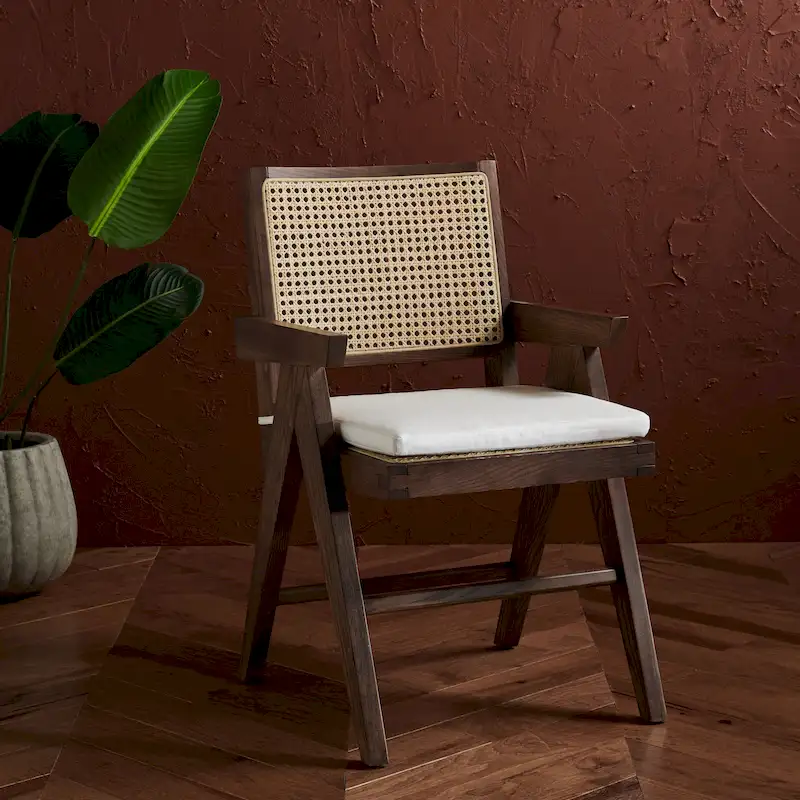 Rattan Arm Chair - 21Wx23Dx34H