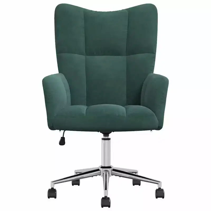 Relaxing Chair Light Gray Velvet