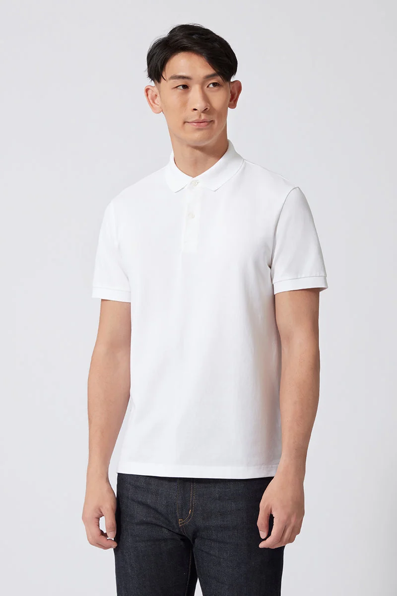 Pique Polo | White