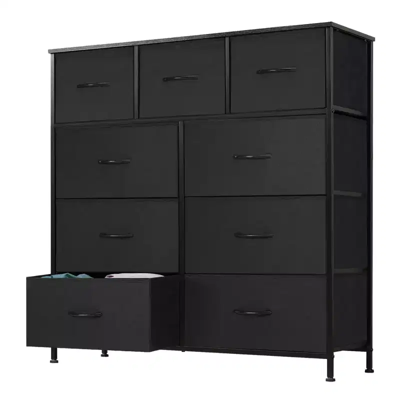 9 Drawer Fabric Storage Dresser Chest