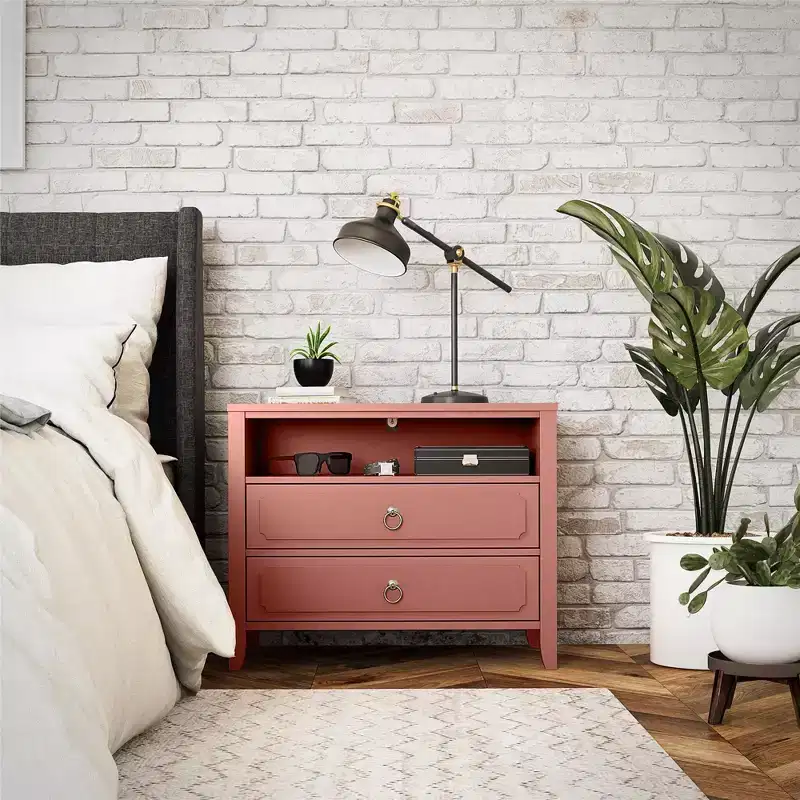 Novogratz Her Majesty 2-Drawer Nightstand