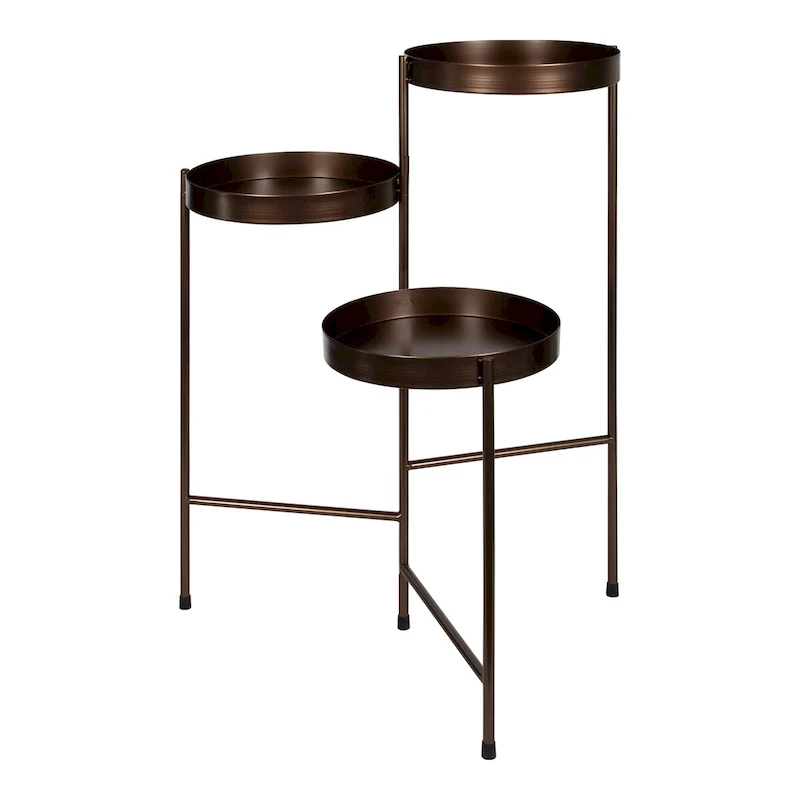 Metal 3-tier Modern Plant Stand - 16x21x30