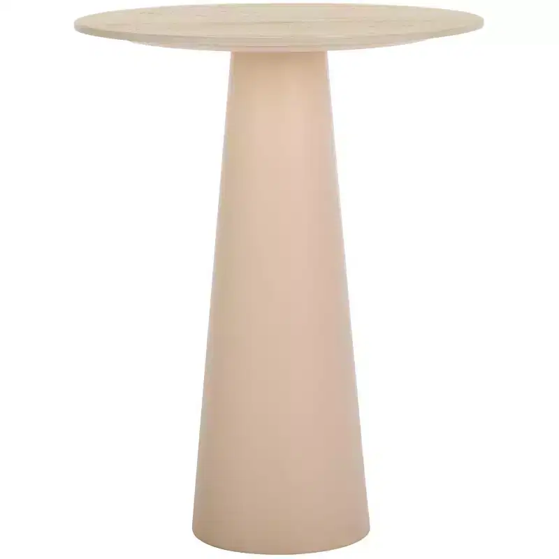 Nurem Short Ceramic Side Table - ACC2901A - Beige Ceramic/Beige - Safavieh