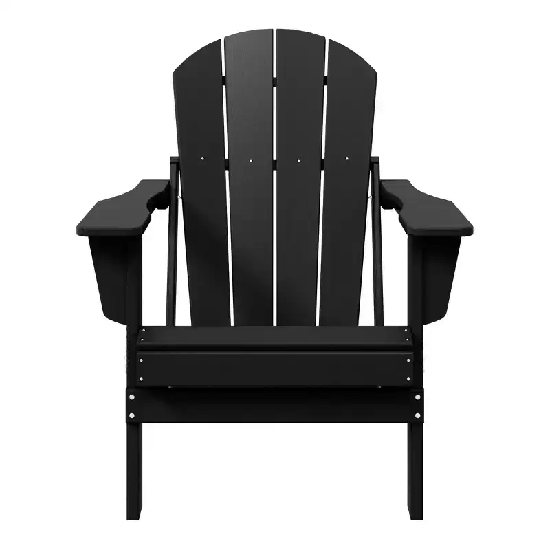 WestinTrends Malibu HDPE Outdoor Patio Folding Poly Adirondack Chair