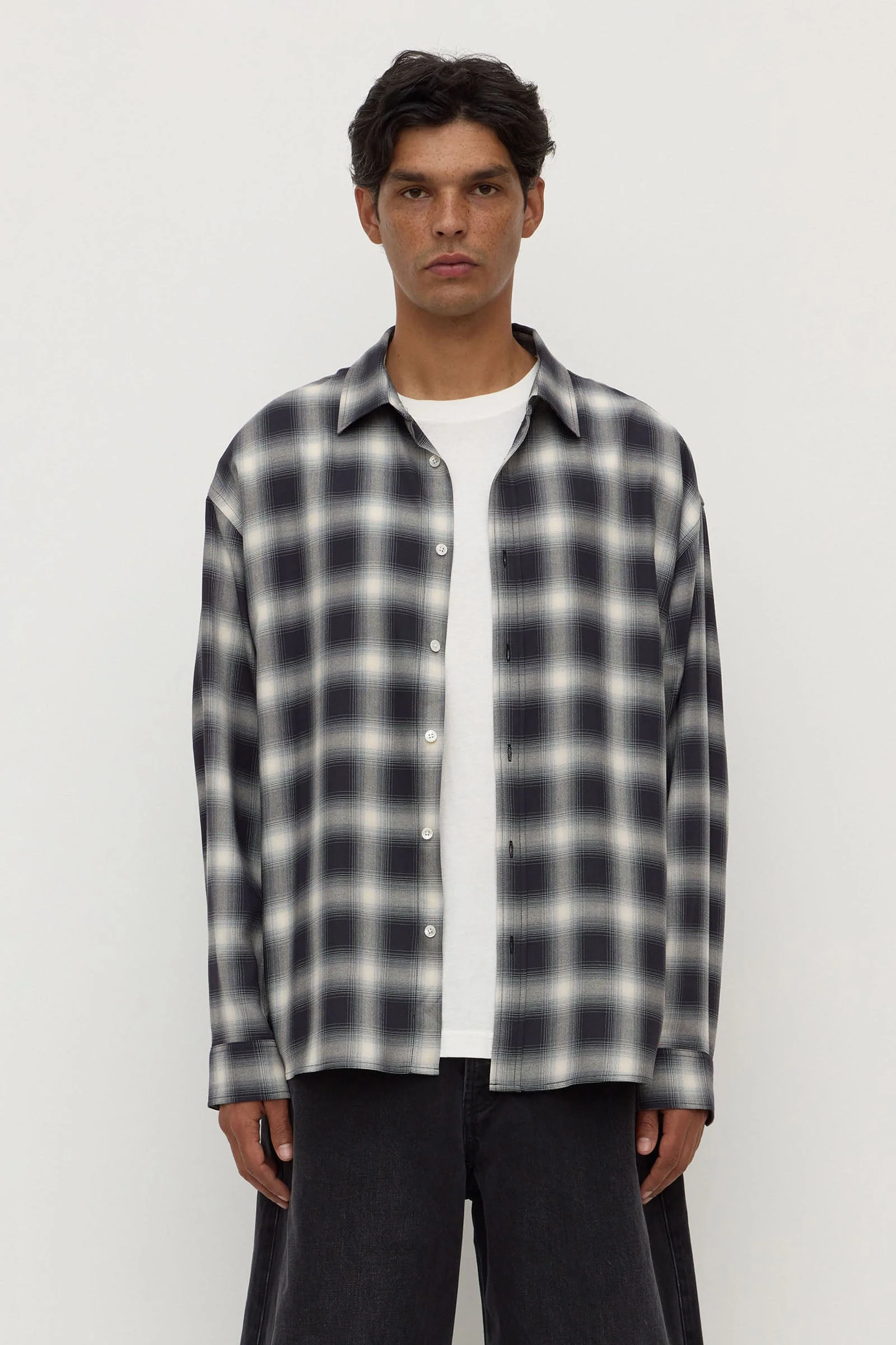 Japanese Check Long Sleeve Shirt