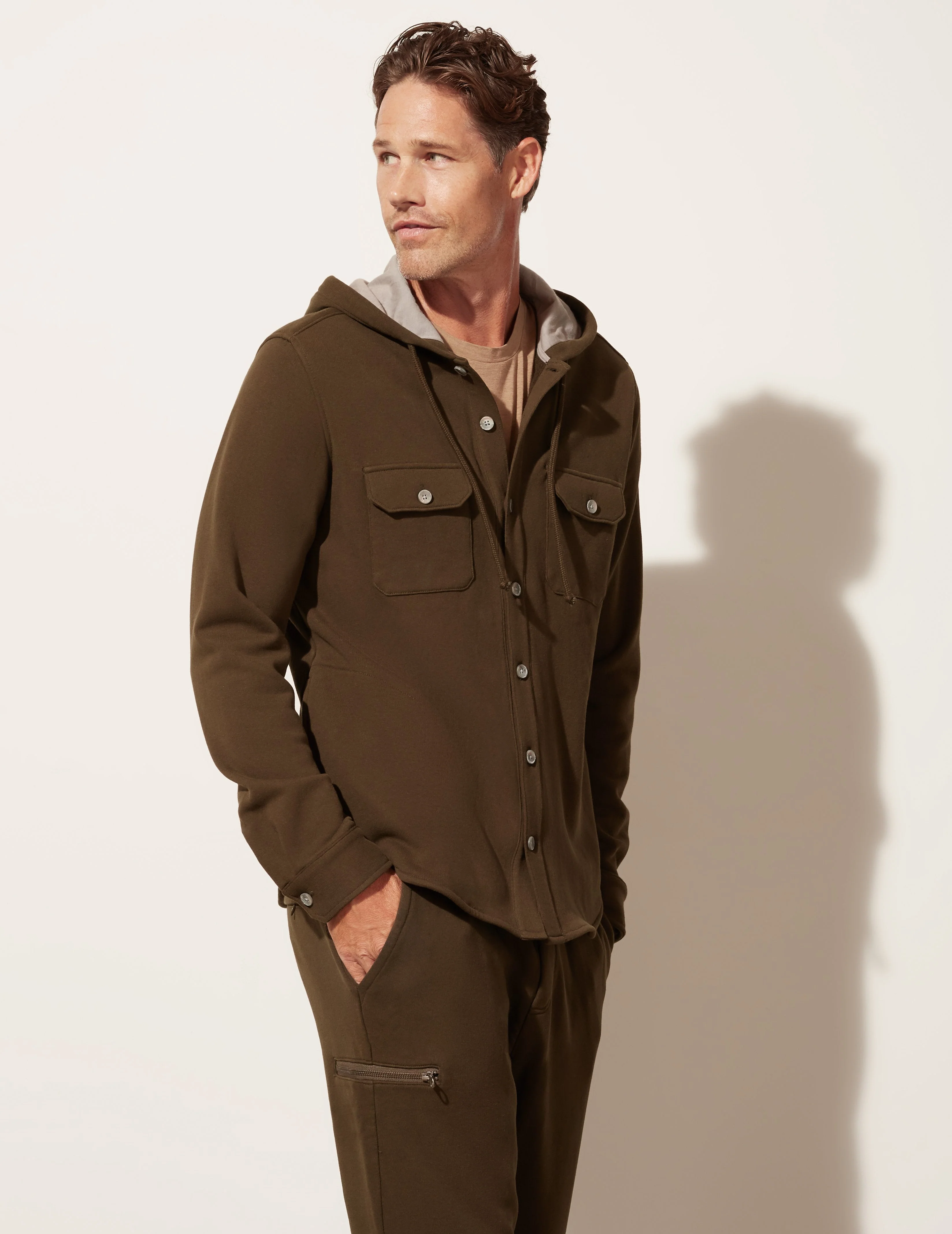 Hooded Shirt Jacket