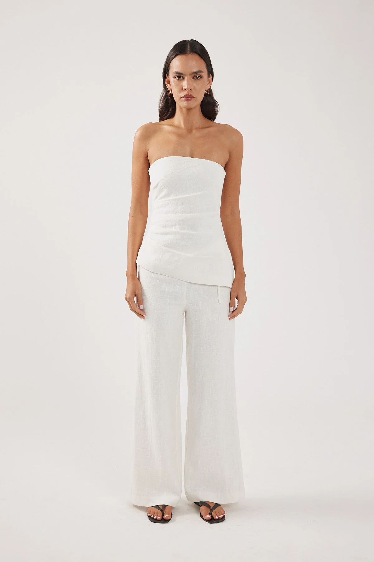 Mid Rise Pant White