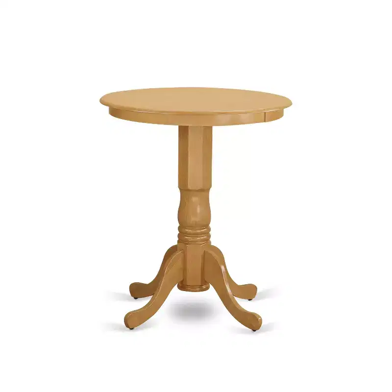 Kitchen Counter Height Dining Set - 5 Piece Table & Chair Set - Oak Finish