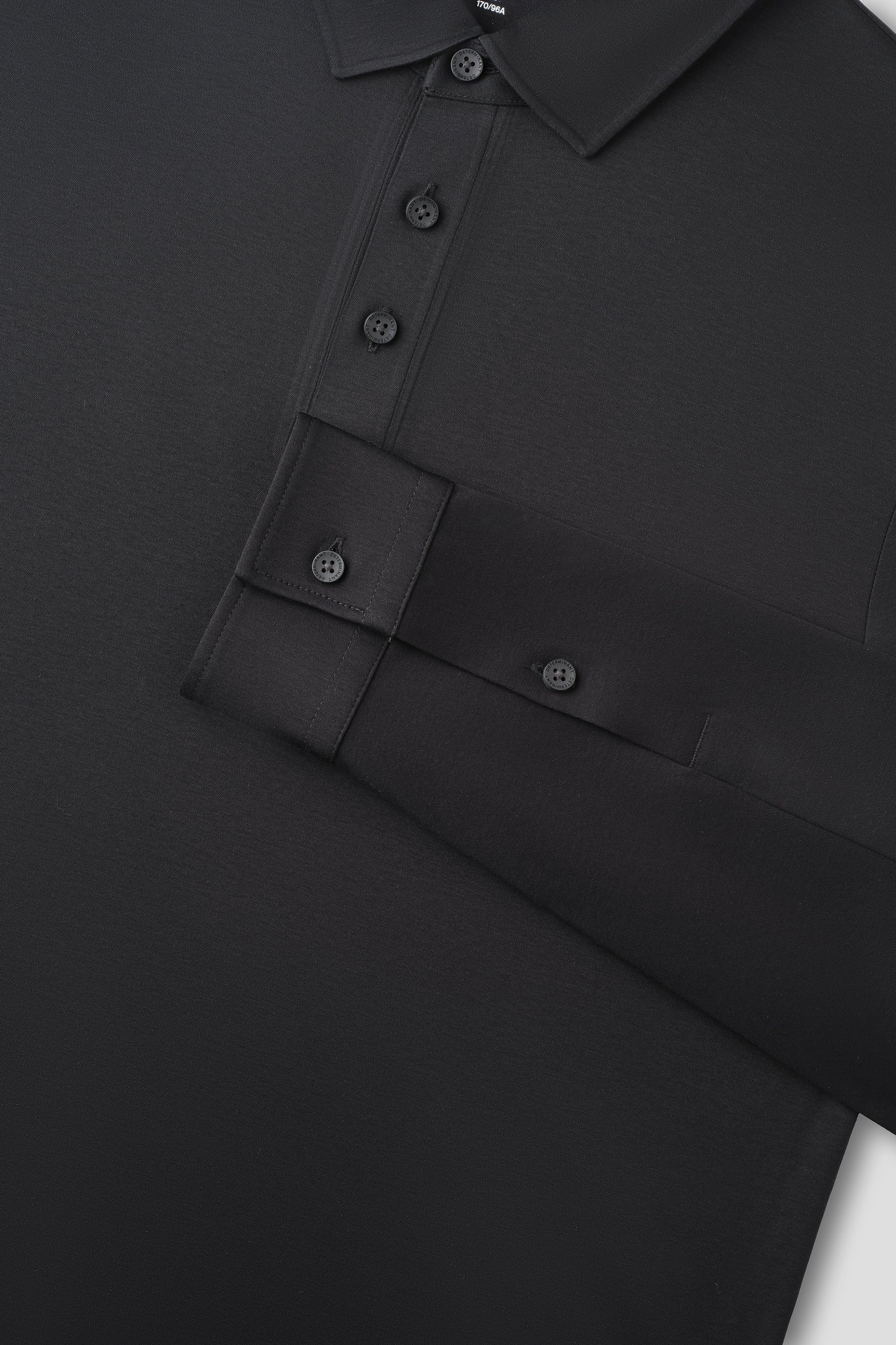 Long Sleeve Polo – Black
