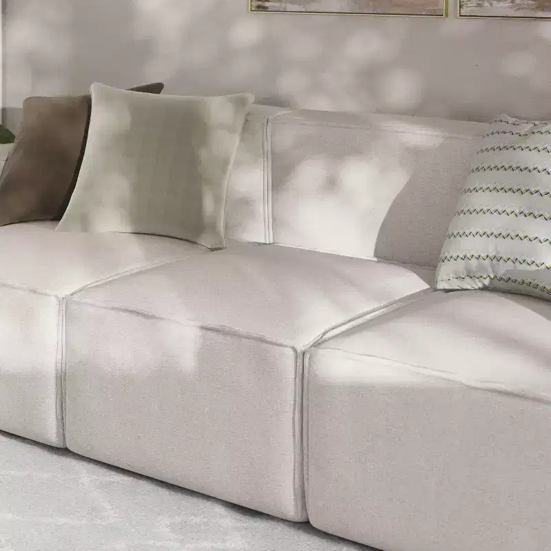 Flash Furniture Bridgetown Luxury Modular Sectional Sofa, Armless Center Seat