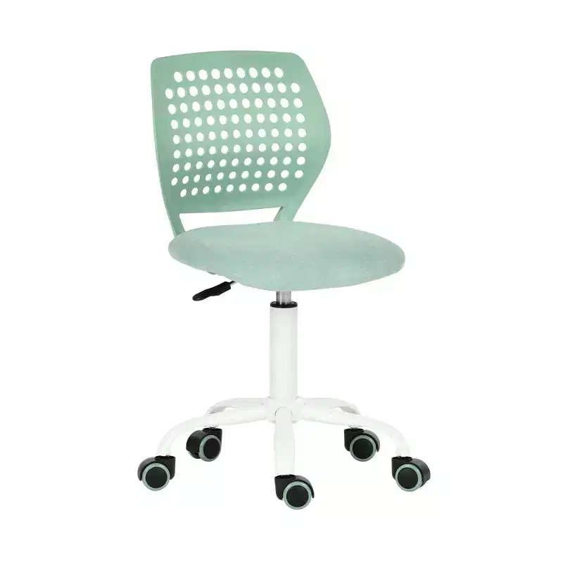 Kids Adjustable Swivel Desk Chair with Padded Seat and Wheels