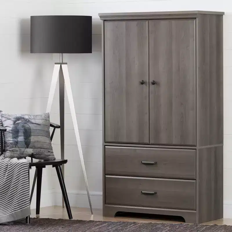 Versa 2 Door Armoire with Drawers - South Shore
