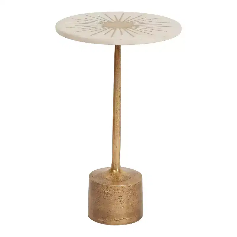 Storied Home Luxe Martini Table Gold