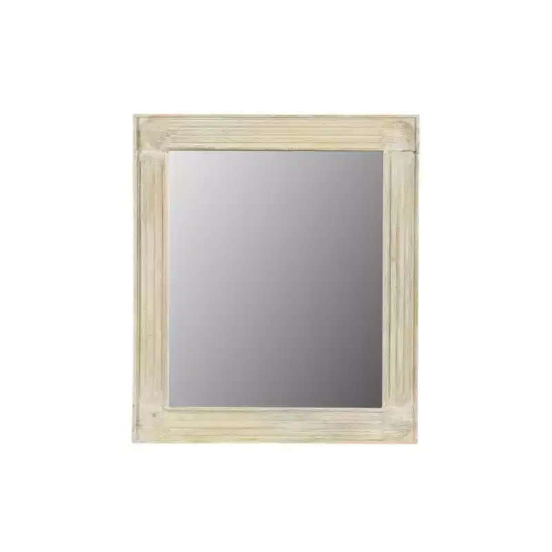 HomeRoots 40 White Solid Wood Framed Accent Mirror