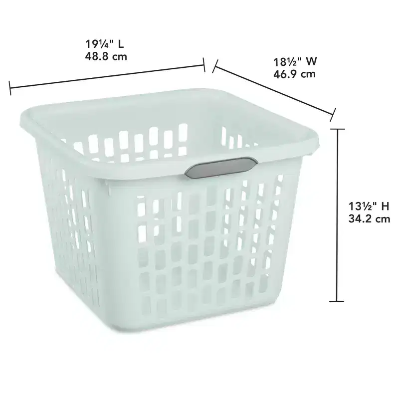 Sterilite Laundry Basket, Plastic Hamper with Handles