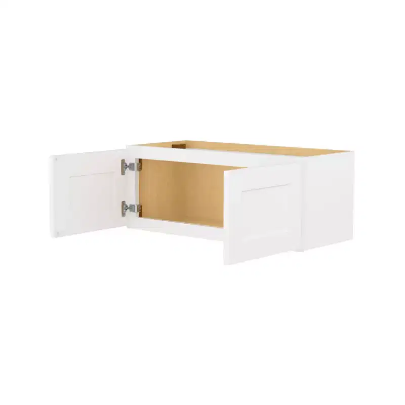 HOMLUX Easy-DIY Shaker White Ready to Assemble Wall Kitchen Cabinet 2 Doors