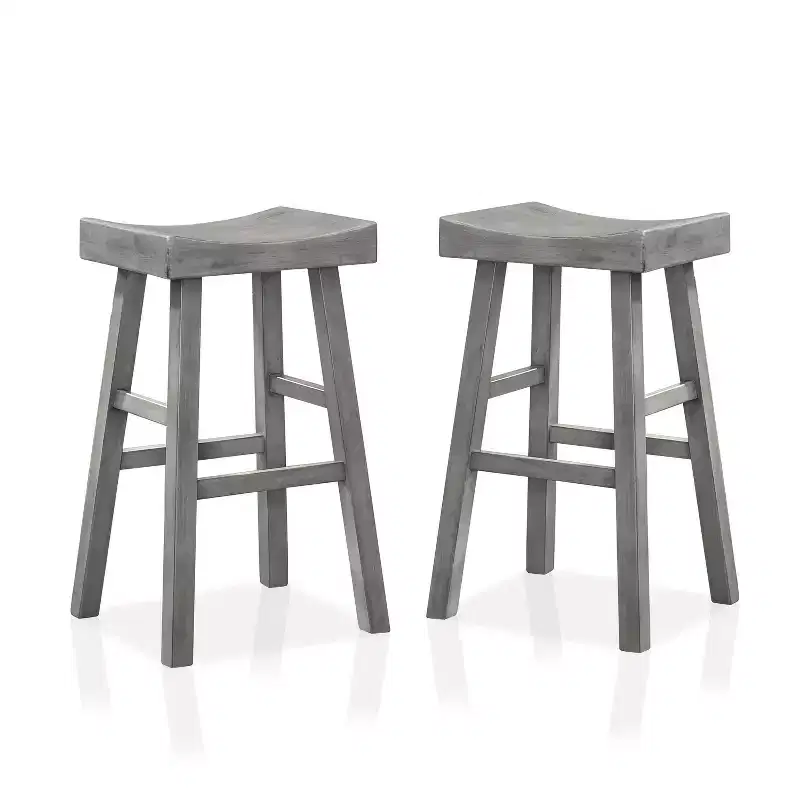 Set of 2 29 Lille Seat Saddle Counter Height Barstools - HOMES: Inside + Out