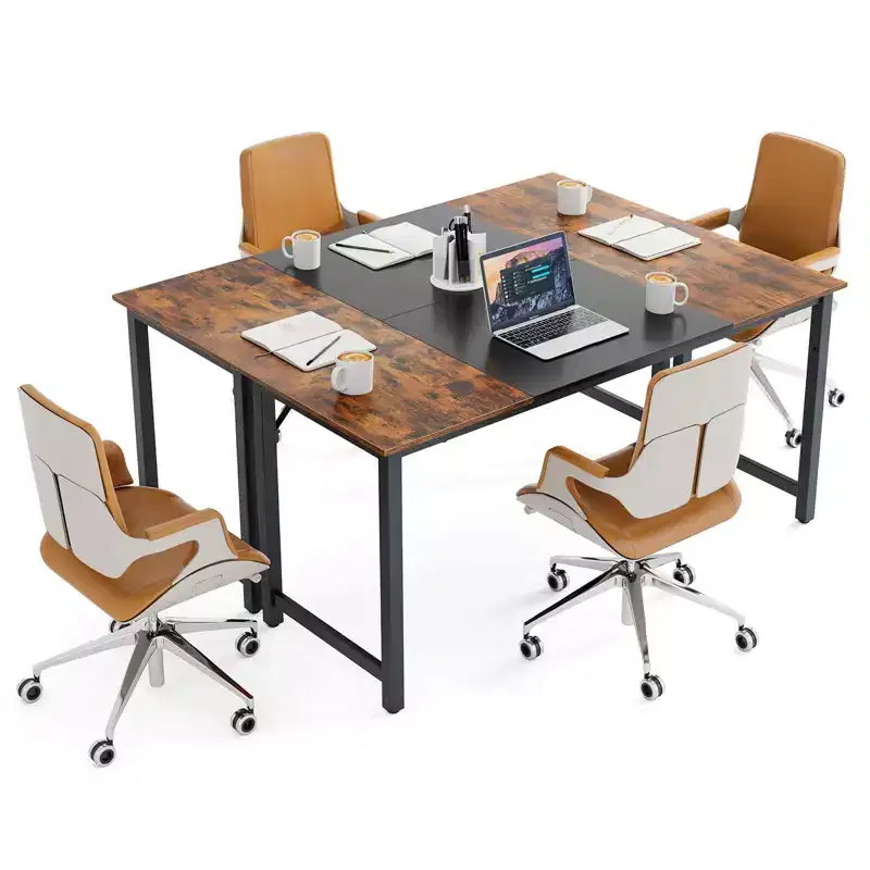 Set of 2/4/6 63 Large Computer Desk Writing Workstation Conference Table Home Office