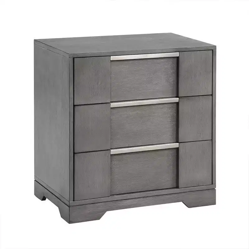 Royal Hampton Nightstand with 3 Drawers, Dovetail Built Solid Wood