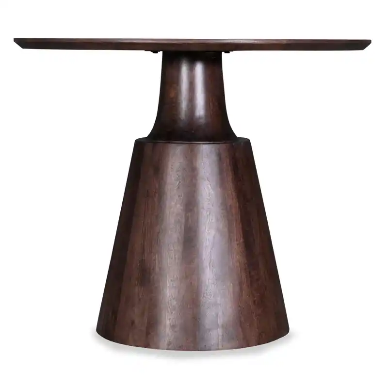 Dining Table, Mango Wood, Pedestal Base, 36W Round