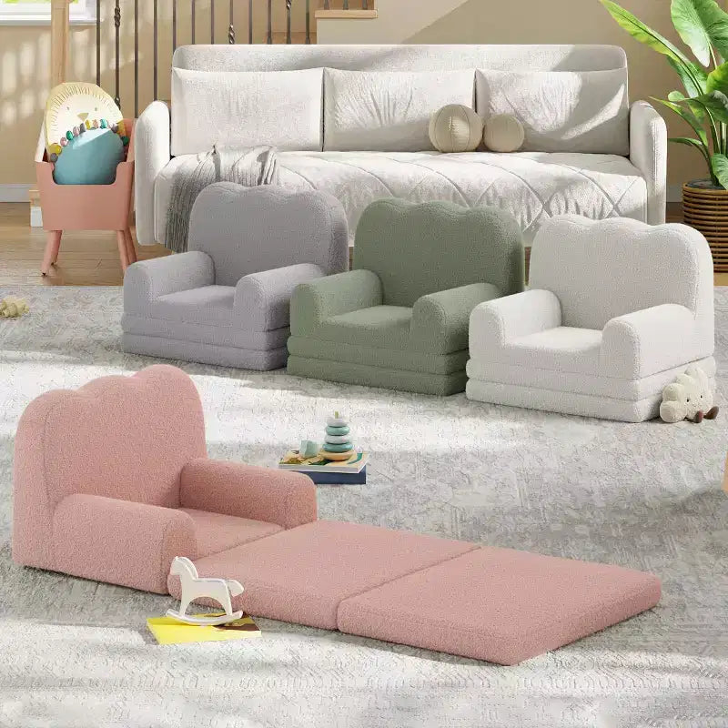 COZONY 2-in-1 Convertible Couch, Large Toddler Sofa/Lounger