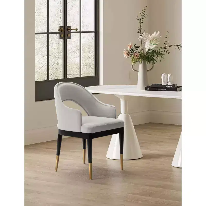 Manhattan Comfort Carrington Modern Velvet Upholstered Dining Armchair