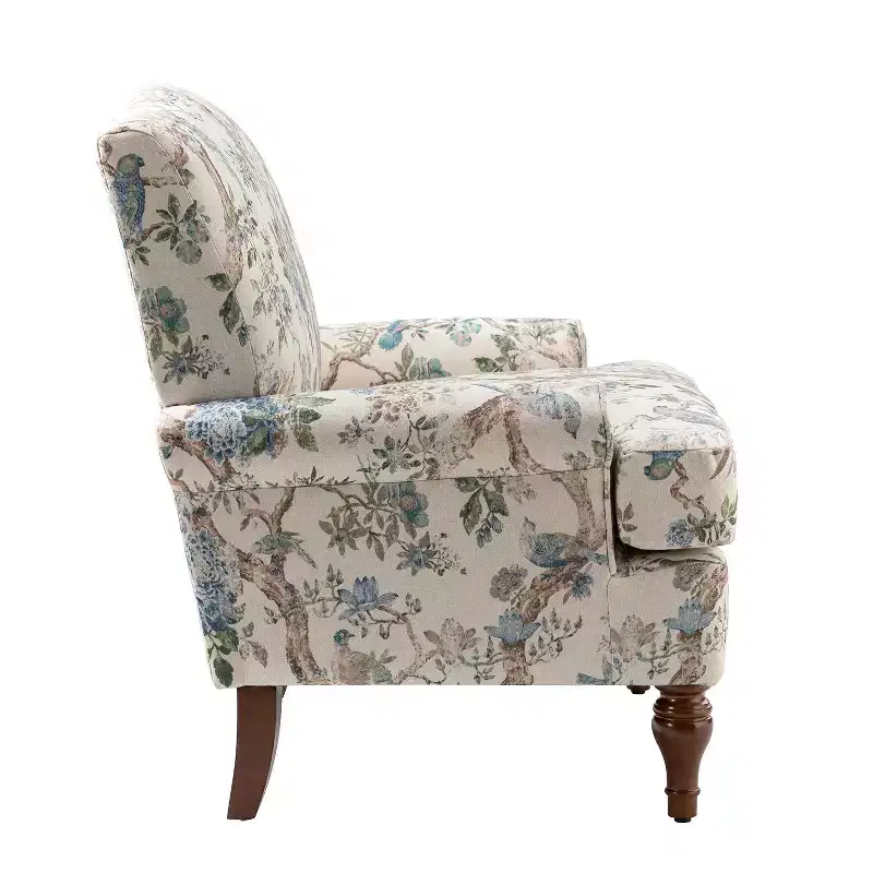 comfy Livingroom Armchair with Solid Wood Legs