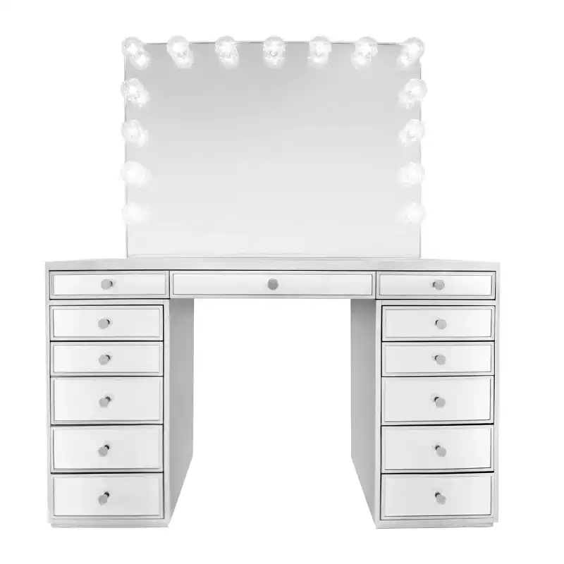 Impressions Vanity SlayStation Plus Premium Mirrored Vanity Table