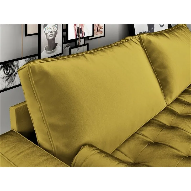 Velvet Mid-century Style Sofa